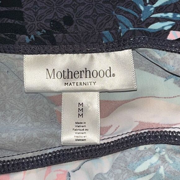 Motherhood Maternity Smocked Waist Halter One-Piece Swimsuit Medium - Picture 5 of 5